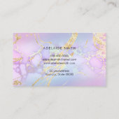 Carte De Visite détails de la parties scintillant simulée sur le m (Dos)