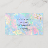 Carte De Visite détails de la parties scintillant simulée sur past (Dos)