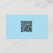 Carte De Visite Détails de l'entreprise avec code QR et photo pers (Dos)