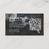 Carte De Visite Détails du service de retrait de débris Logo Code  (Devant)