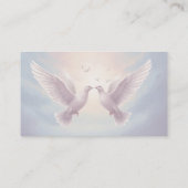 Carte De Visite Détails QR Code colombes site d'amour (Dos)