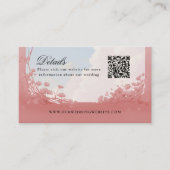 Carte De Visite Détails QR Code colombes site d'amour (Devant)