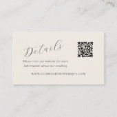 Carte De Visite Détails QR Code soft cottons spring website (Devant)