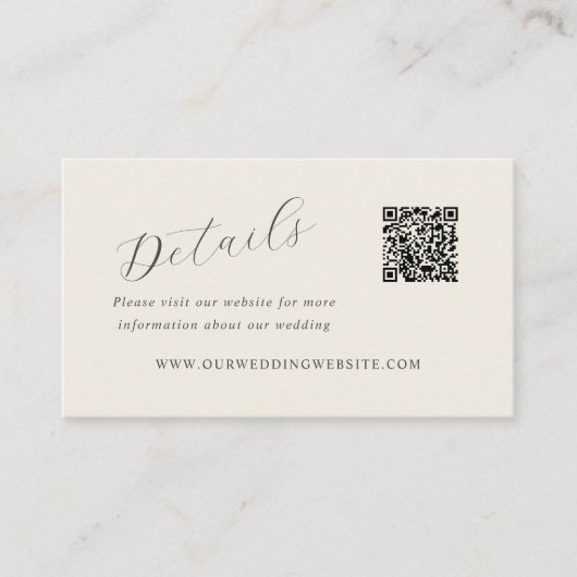 Carte De Visite Détails QR Code soft cottons spring website (Devant)
