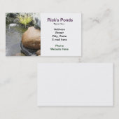 Carte de visite d'étang (Devant / Derrière)