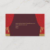 Carte de visite d'étape de théâtre (Dos)