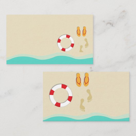 Carte de visite d'été (Devant / Derrière)