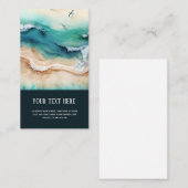 Carte de visite d'été de la plage tropicale (Devant / Derrière)