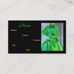 Carte de visite d'été du concepteur de mode