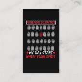 Carte De Visite Détecteur d'ADN d'empreintes digitales en sciences (Devant)