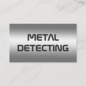 Carte De Visite Détecteur de métal QR (Devant)