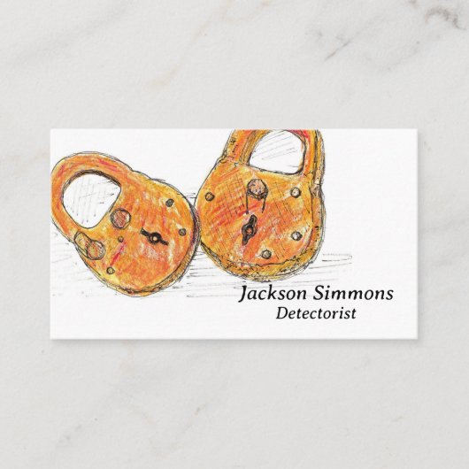 Carte De Visite Détecteur de serrures de reliques métalliques (Devant)