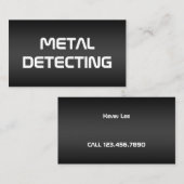 Carte De Visite Détecteur métallique (Devant / Derrière)