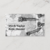 Carte De Visite Détection du métal Carré de relique Nails Date (Devant)