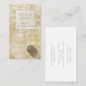 Carte De Visite Détective Enquêteur privé Empreinte digitale (Devant / Derrière)