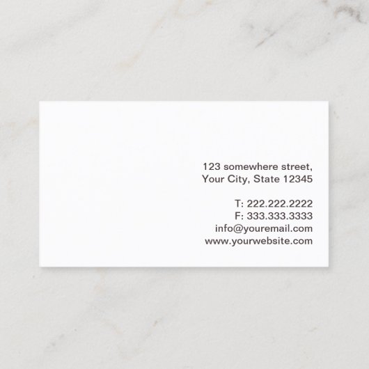 Carte De Visite Détective Plain Retro Pipe Professional (Dos)