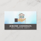 Carte De Visite Détention à la main | Immobilier (Devant)