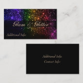 Carte de visite d'étincelle d'arc-en-ciel (Devant / Derrière)