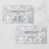 Carte de visite d'étincelles d'argent (Devant / Derrière)