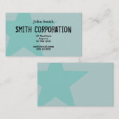 Carte de visite d'étoile (Devant / Derrière)