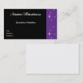 Carte de visite d'étoiles (Devant / Derrière)