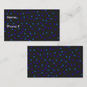 Carte de visite d'étoiles bleues (Devant / Derrière)