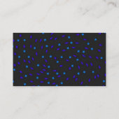 Carte de visite d'étoiles bleues (Dos)