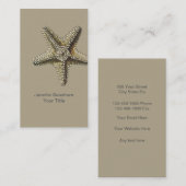 Carte de visite d'étoiles de mer (Devant / Derrière)