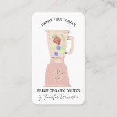Carte De Visite Detox Fruits frais Boire Blender (Devant)