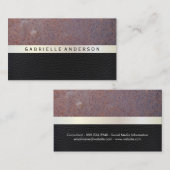 Carte De Visite Détruit | Cuir (Devant / Derrière)