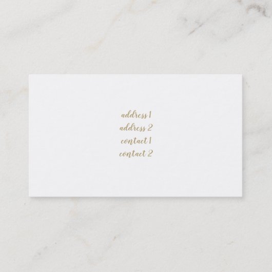 carte de visite d'eucalyptus (Dos)