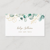 Carte de visite d'eucalyptus (Devant)