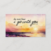Carte De Visite Deutéronome 31:6 Ne crains pas Je vais avec vous B (Devant)