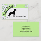 Carte De Visite Deutsche Doge Visitenkarte (Devant / Derrière)