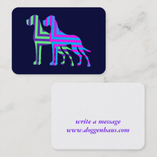 Carte De Visite Deutsche Doggen Visitenkarten