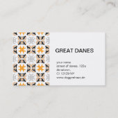 Carte De Visite Deutsche Doggen Visitenkarten (Dos)