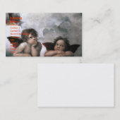 Carte De Visite Deux Anges, Raphael Vintage Fine Art (Devant / Derrière)