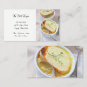 Carte De Visite Deux bols de soupe d'oignon (Devant / Derrière)