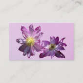 Carte De Visite Deux clématites roses (Dos)