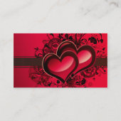 Carte De Visite Deux coeurs (Dos)