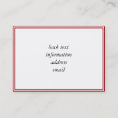 Carte De Visite Deux Coeurs Balloons Avec Nuage (Dos)