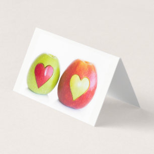 Carte De Visite Deux coeurs Un amour