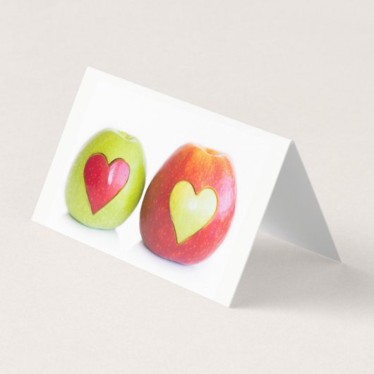 Carte De Visite Deux coeurs Un amour (Devant)