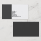 Carte De Visite Deux couleur de base 2 (Devant / Derrière)