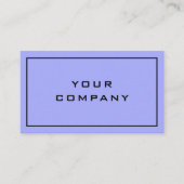 Carte De Visite Deux Couleurs Fraîches - Élégant Professionnel Mod (Devant)