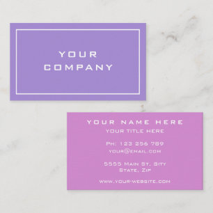 Carte De Visite Deux couleurs modernes - Femme d'affaires professi