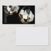 Carte De Visite Deux cristaux (Devant / Derrière)