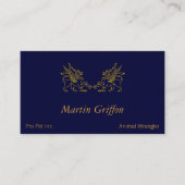 Carte De Visite Deux griffons d'or (Devant)