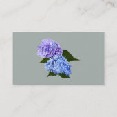 Carte De Visite Deux Hydrangea Lavender et Blue (Dos)