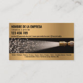 Carte De Visite Deux langues de nettoyage haute pression de toit (Devant)